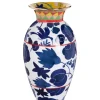 Amphora VaseWildbird Blu in Porcelain