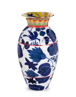Amphora VaseWildbird Blu in Porcelain