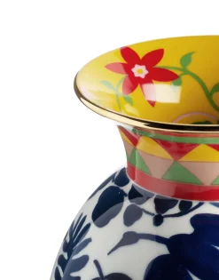 Amphora VaseWildbird Blu in Porcelain