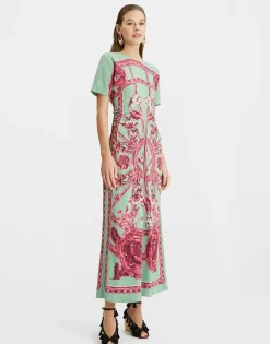 Angelica DressZodiac Placée Acquamarine in Envers Satin