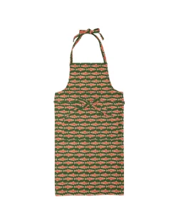 ApronComo Fish Green in Cotton