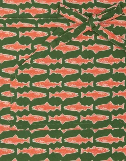 ApronComo Fish Green in Cotton