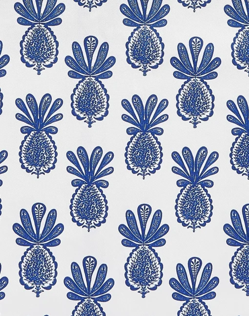 ApronPineapple Blu in Cotton