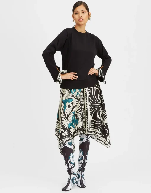 Arcade DressMix Tiles Placée Black in Heavy Jersey