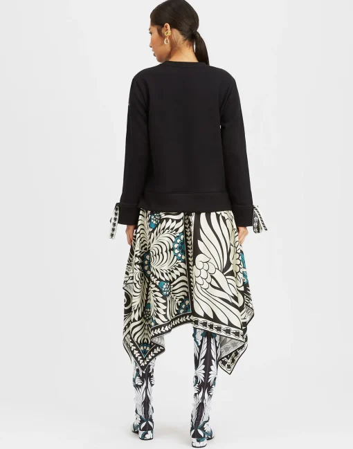 Arcade DressMix Tiles Placée Black in Heavy Jersey