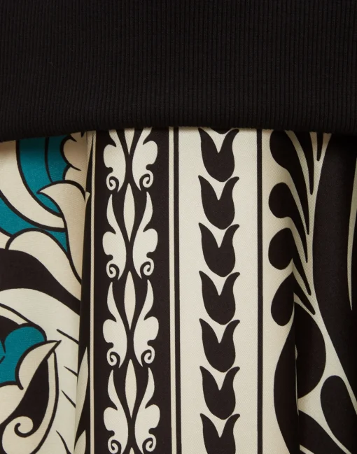 Arcade DressMix Tiles Placée Black in Heavy Jersey