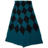 Argyle ScarfGreen / Black in Wool