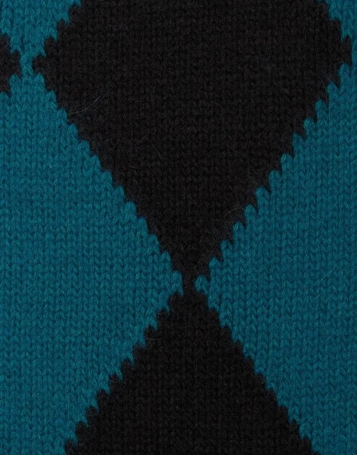 Argyle SweaterGreen / Black in Wool