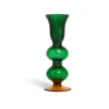 Baby Bubble Candle StickSolid Green in Murano Glass