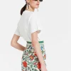 Baia Mini SkirtDragonflower Mini Multicolor in Shot Cotton
