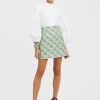 Baia Mini SkirtFans Mint in Shot Cotton