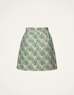 Baia Mini SkirtFans Mint in Shot Cotton