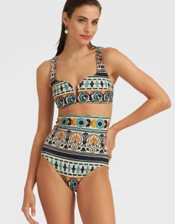 Barbarella Bikini TopCasareale Small Placèe Cream in Lycra