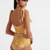 Barbarella SwimsuitAnemone Small Orange in Lycra