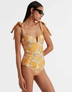 Barbarella SwimsuitAnemone Small Orange in Lycra