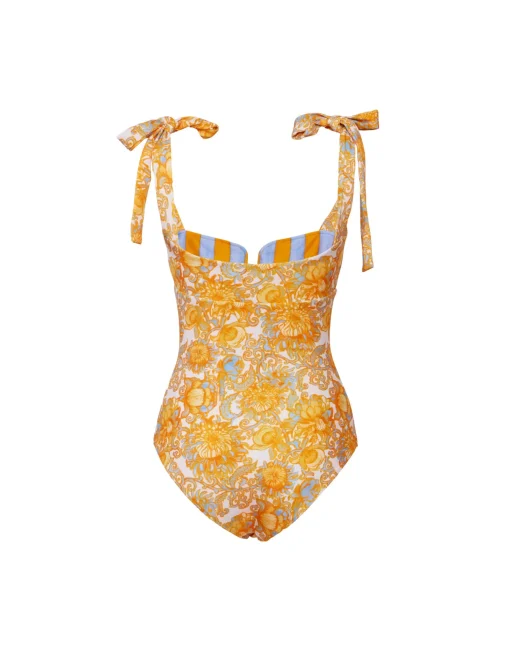 Barbarella SwimsuitAnemone Small Orange in Lycra