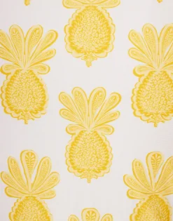 Bardot TopPineapple Sunflower White in Lycra