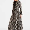 Bellini DressMini Tiles Black in Macramé