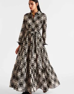 Bellini DressMini Tiles Black in Macramé