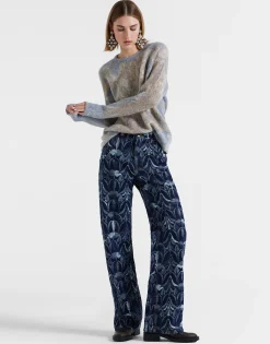 Better Than Your Boyfriend's JeansPapyrus Navy in Jacquard Denim