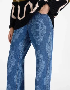 Better Than Your Boyfriend's JeansBast Blue in Laser-Printed Denim