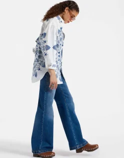 Better Than Your Boyfriend's ShirtOlympus Placée Cream in Cotton Poplin