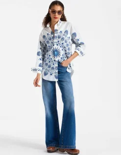 Better Than Your Boyfriend's ShirtOlympus Placée Cream in Cotton Poplin