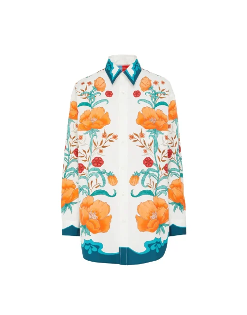 Better Than Your Boyfriend's ShirtMorpheus Placée Orange in Summer Poplin