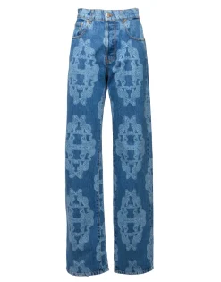 Better Than Your Boyfriend's JeansBast Blue in Laser-Printed Denim