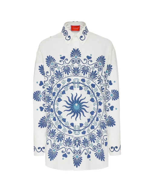 Better Than Your Boyfriend's ShirtOlympus Placée Cream in Cotton Poplin