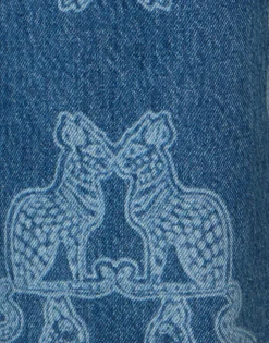 Better Than Your Boyfriend's JeansBast Blue in Laser-Printed Denim