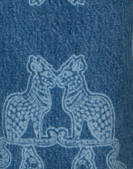 Better Than Your Boyfriend's JeansBast Blue in Laser-Printed Denim