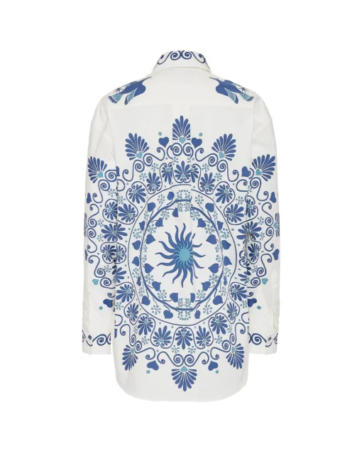 Better Than Your Boyfriend's ShirtOlympus Placée Cream in Cotton Poplin