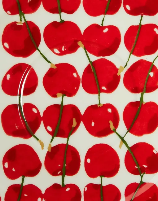 Big Mama Cup And SaucerCherries Avorio in Porcelain