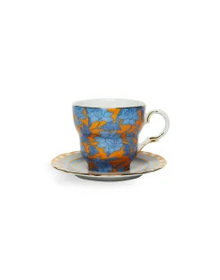 Big Mama Cup And SaucerLilium Zafferano in Porcelain