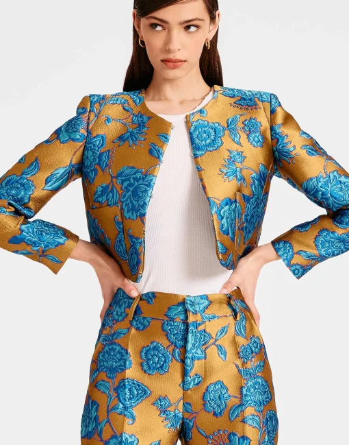 Bijoux JacketHottie Turquoise in Jacquard