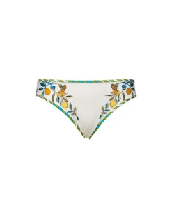 Bikini BottomBorboni Placée Bianco in Lycra