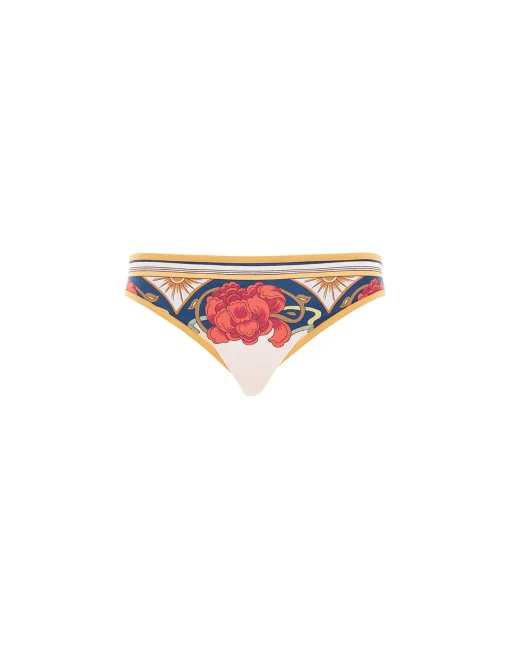 Bikini BottomTaormina Placée Ivory in Lycra