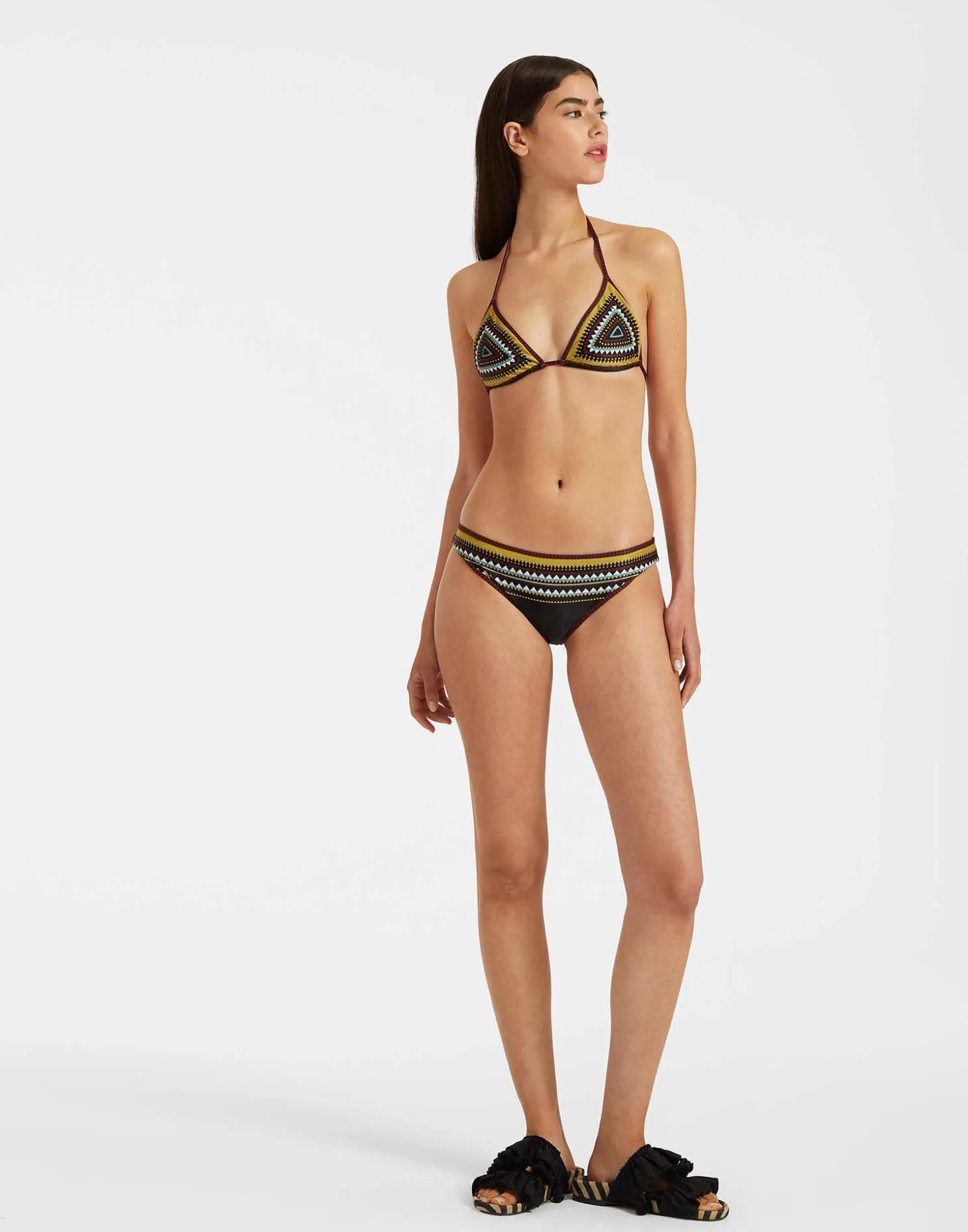 Bikini TopDoric Placée Black in Lycra