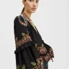 Boho BlouseEve Black in Crepe De Chine