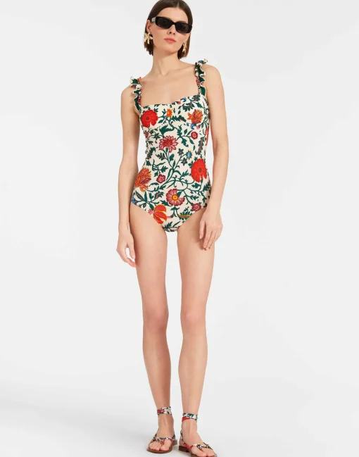 Boop SwimsuitDragonflower Mini Multicolor in Lycra