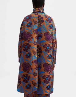 Boxy CoatJacquard Selva in Jacquard