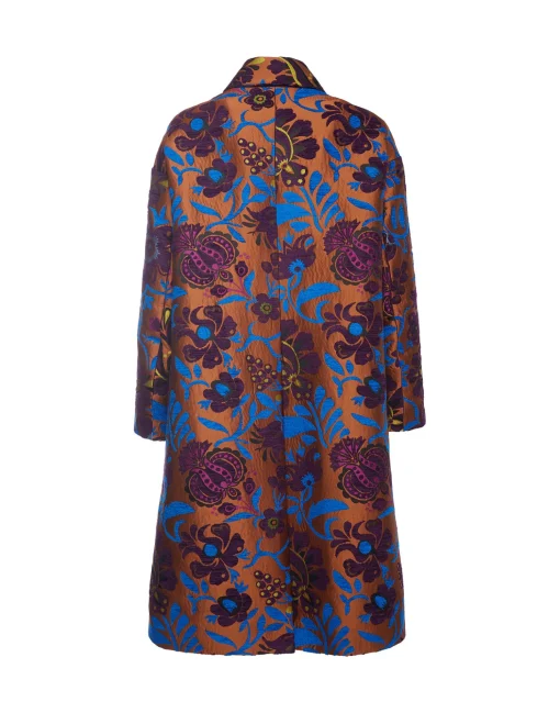 Boxy CoatJacquard Selva in Jacquard