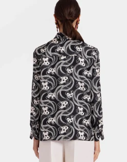 Boy ShirtAperol Black & White in Silk Twill