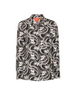 Boy ShirtAperol Black & White in Silk Twill