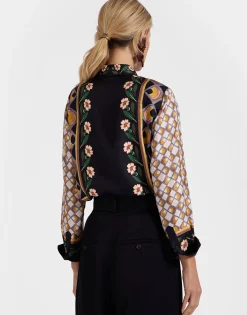 Boy ShirtDazed Placée Black in Silk Twill