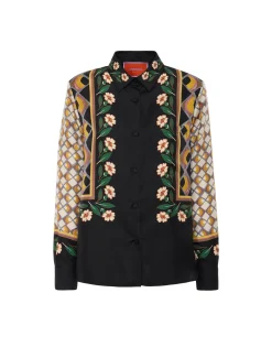 Boy ShirtDazed Placée Black in Silk Twill