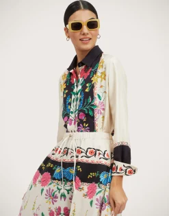 Boy ShirtPlaza Placée Ivory in Silk Twill