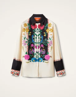 Boy ShirtPlaza Placée Ivory in Silk Twill
