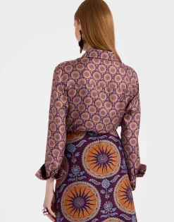 Boy ShirtSovereign Mini Purple in Silk Twill